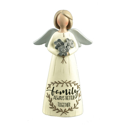 Family Always Better Together Feather & Grace Angel Figurine Guardian Angel Gift
