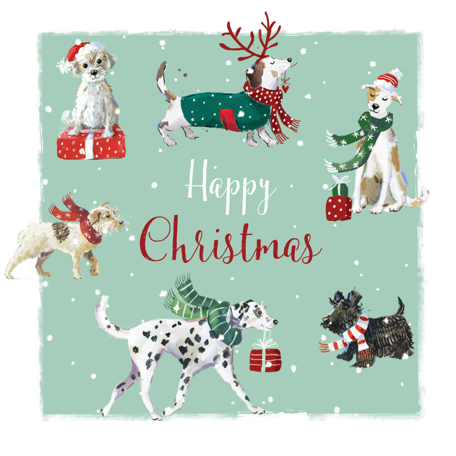 Paw-fect Christmas Dog Christmas Greeting Card