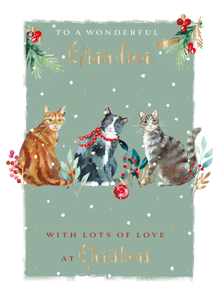 To A Wonderful Grandma Christmas Greeting Card