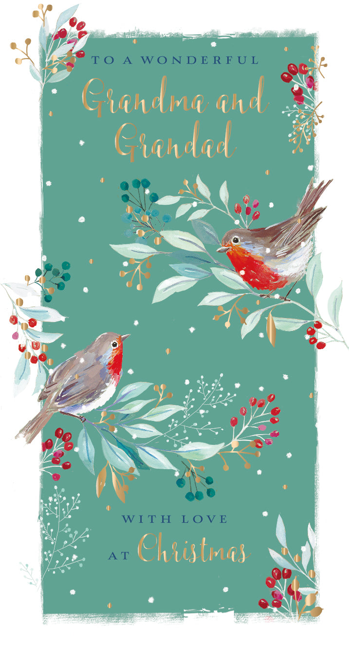 To Grandma & Grandad Christmas Greeting Card