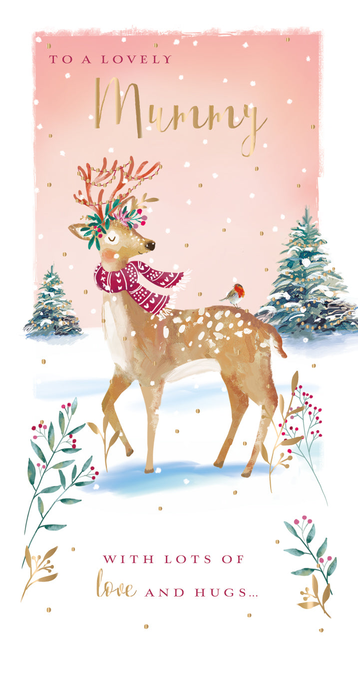 To A Lovely Mummy Christmas Greeting Card