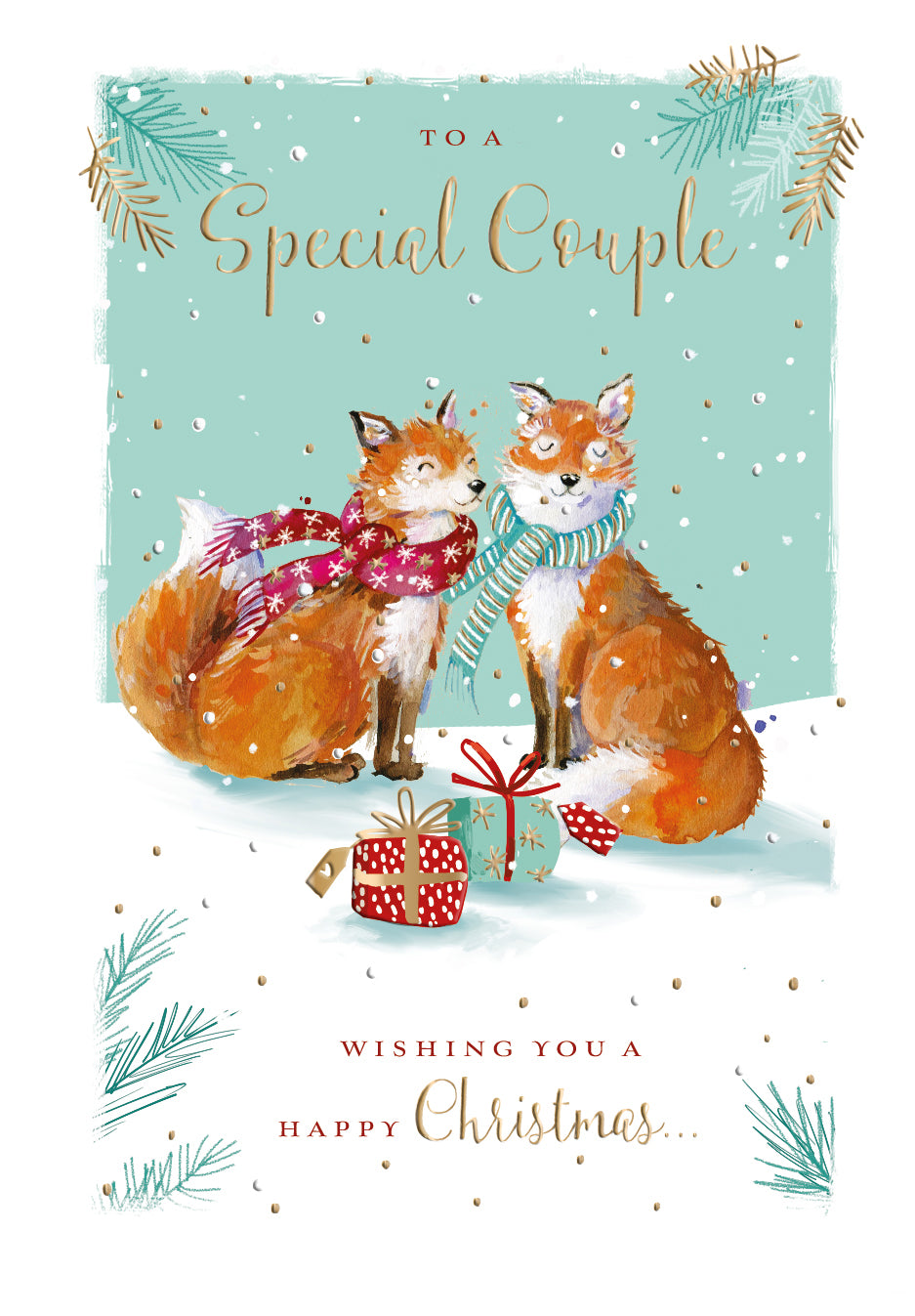 To A Special Couple Christmas Greeting Card