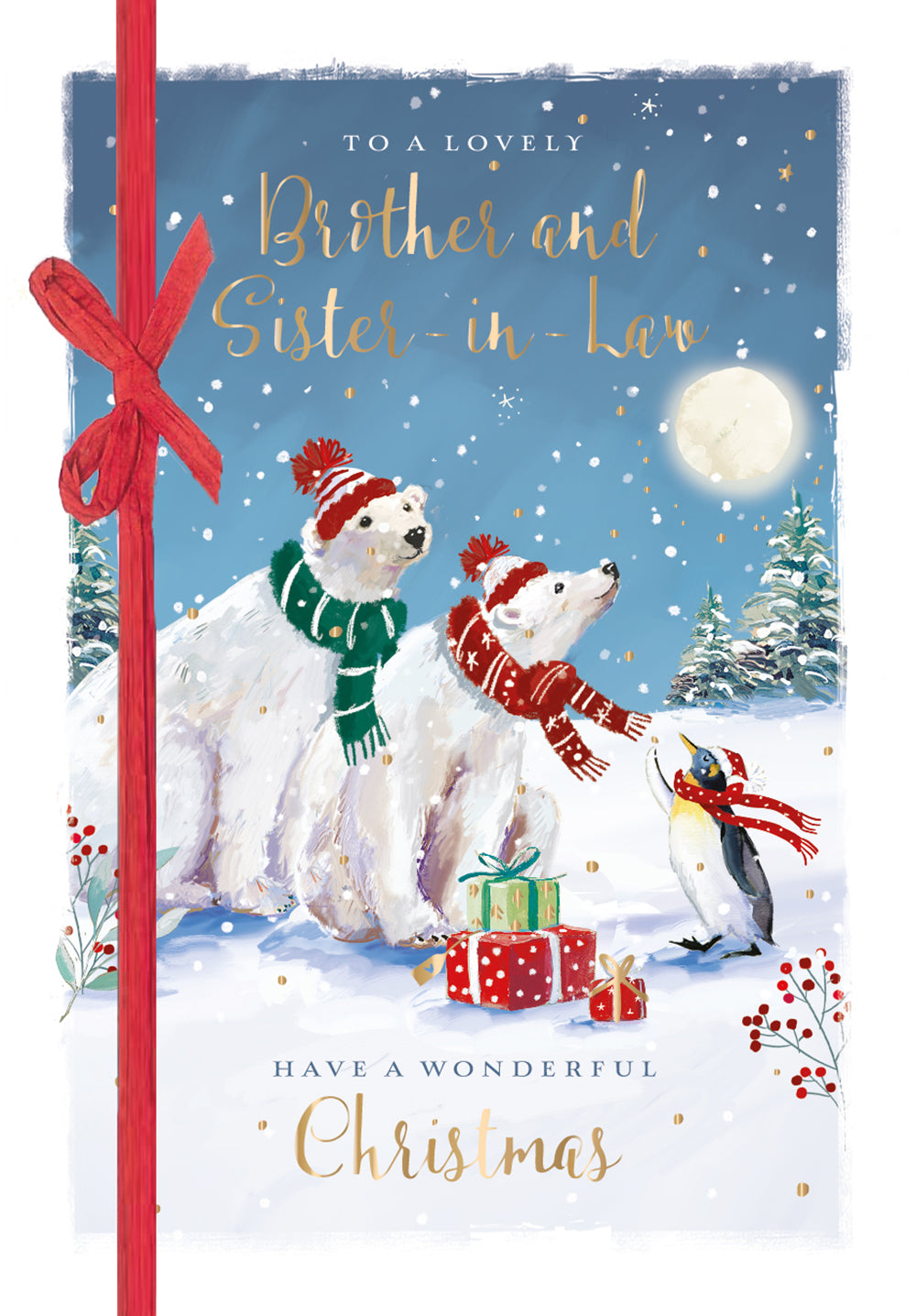 The Wildlife A Lovely Brother & Sister-In Law Christmas Card