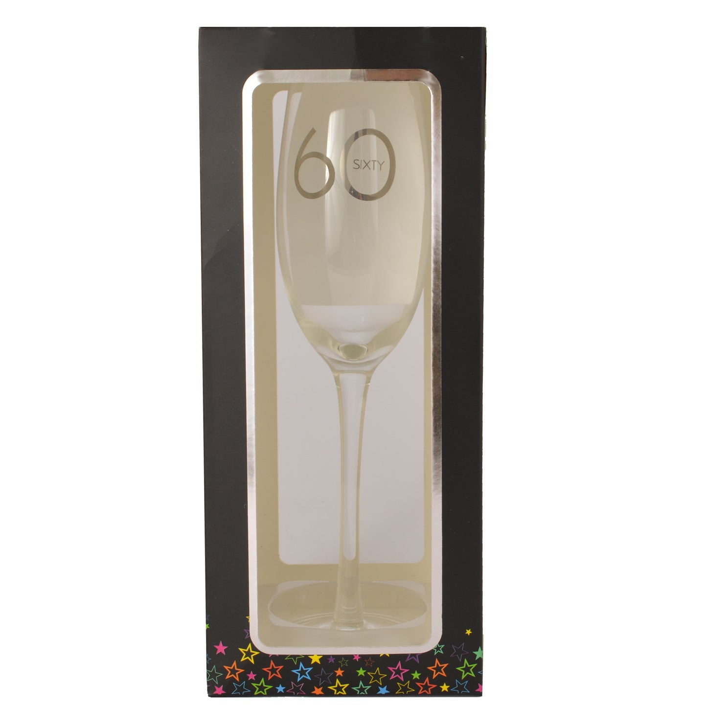 60th Birthday Celebrate In Style Flute Glass In Gift Box