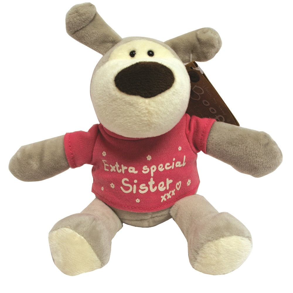 Boofle Extra Special Sister 5" Sitting Plush Wearing T-Shirt