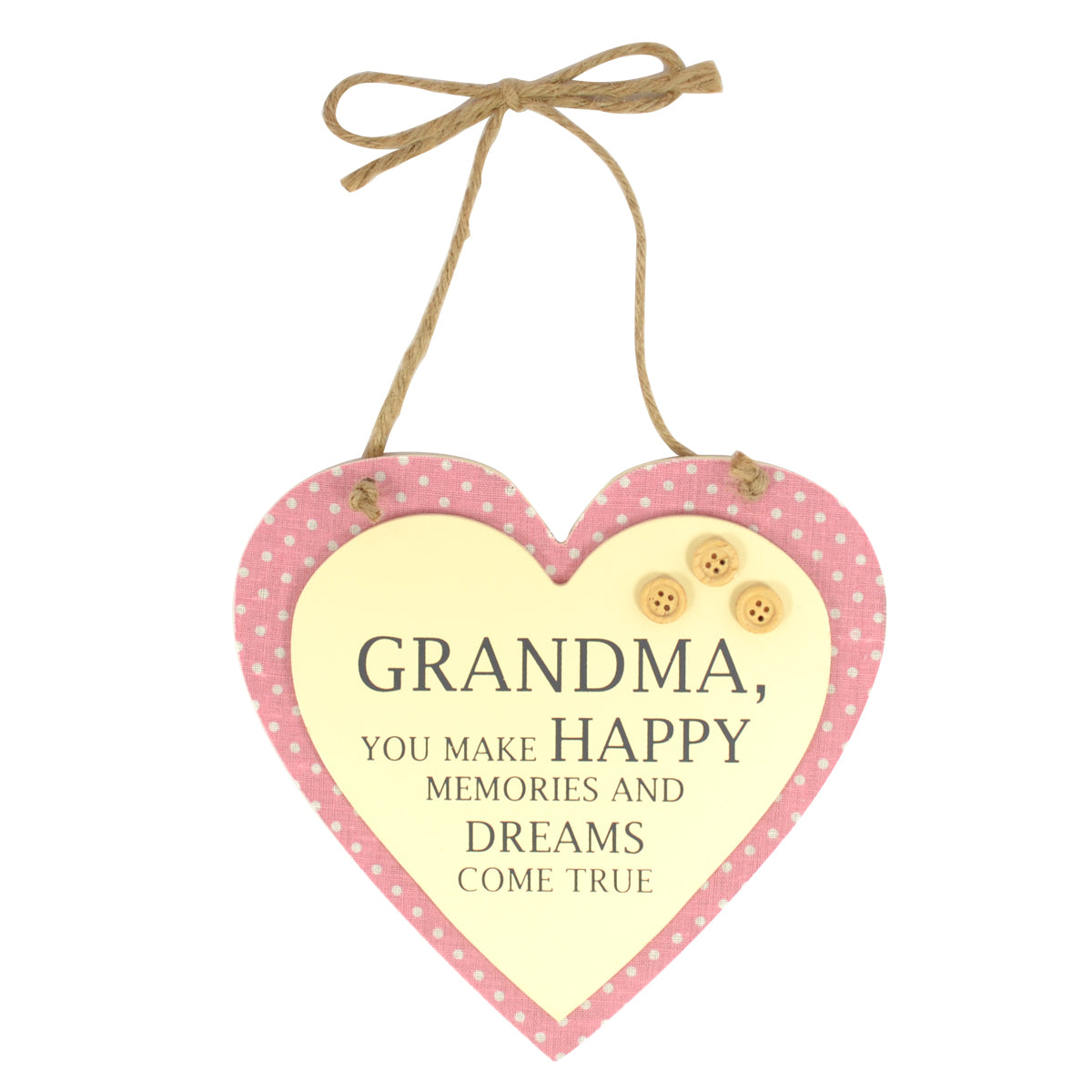 Special Grandma Sentiments From The Heart Hanging Plaque