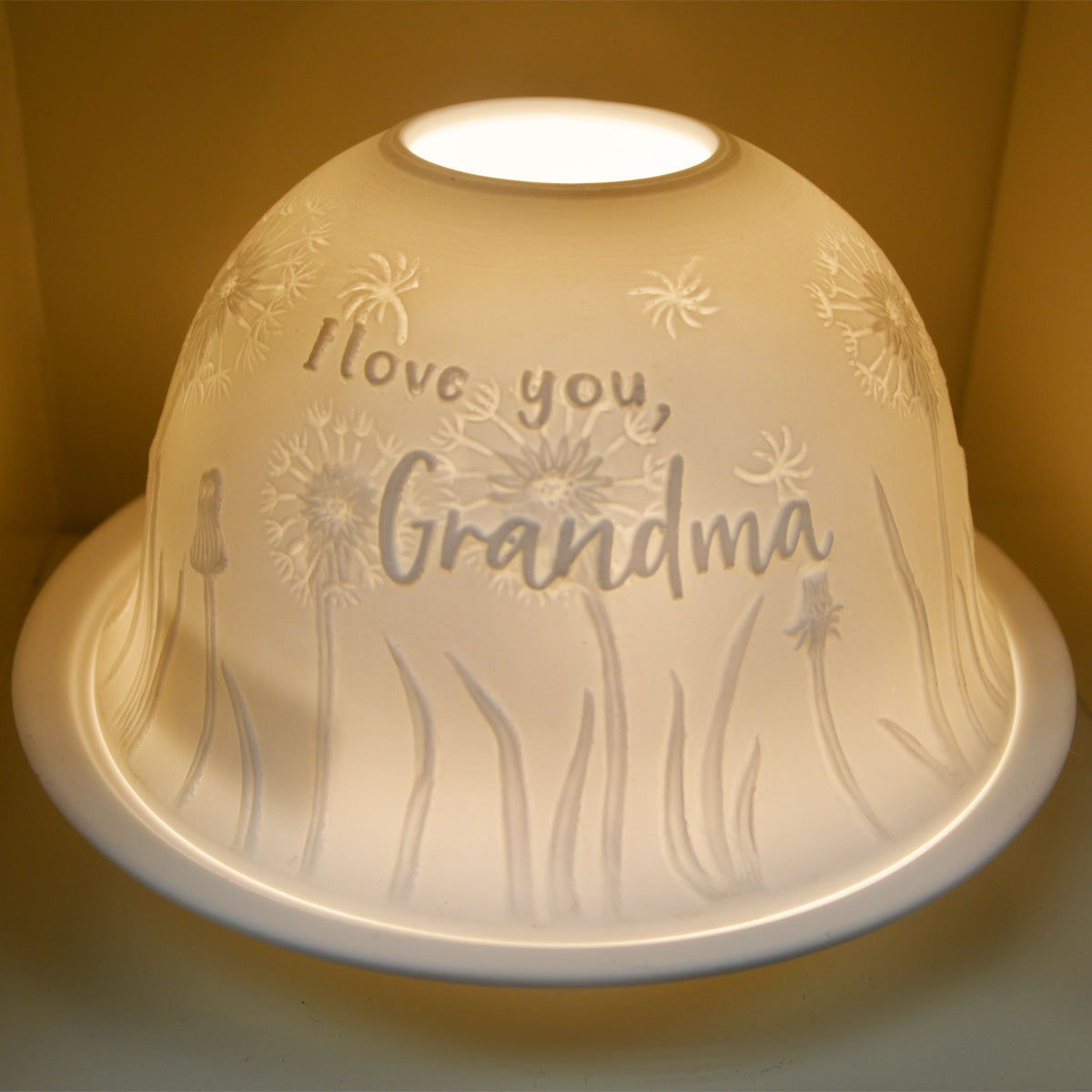 Nordic Lights Grandma Bone Porcelain Candle Shade