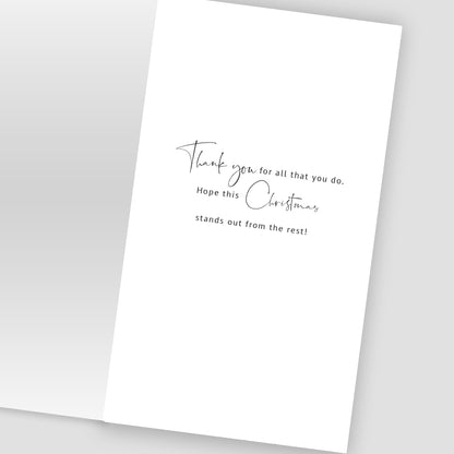 To A Great Dad Stag Embellished Christmas Card Hand-Finished