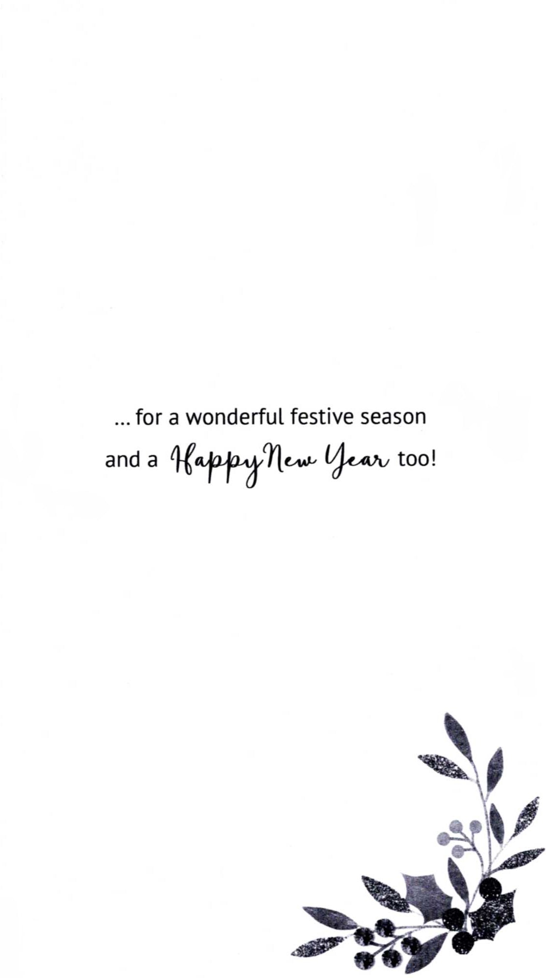 Special Sister & Family Embellished Christmas Card Hand-Finished