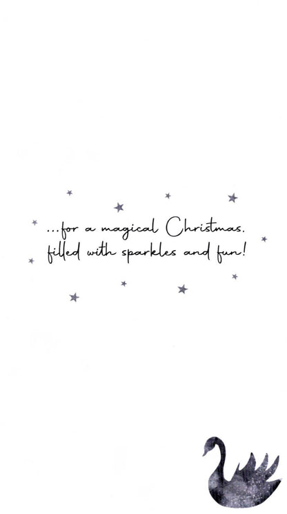 Special Daughter Ballet Embellished Christmas Card Hand-Finished