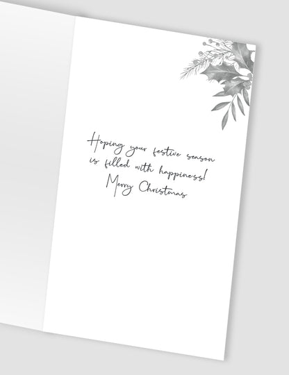 Daughter & Son-In-Law Embellished Christmas Card Hand-Finished