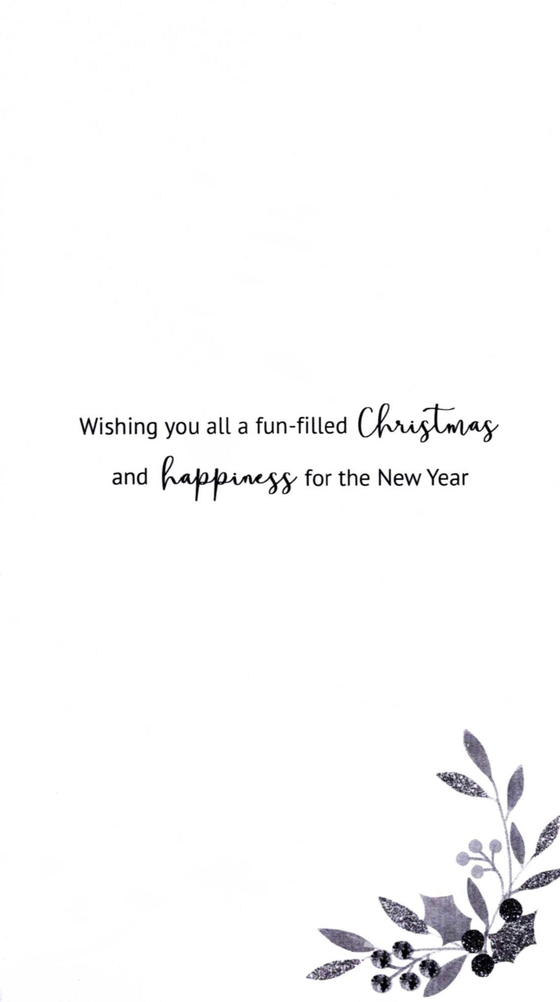 From All Of Us House Embellished Christmas Card Hand-Finished