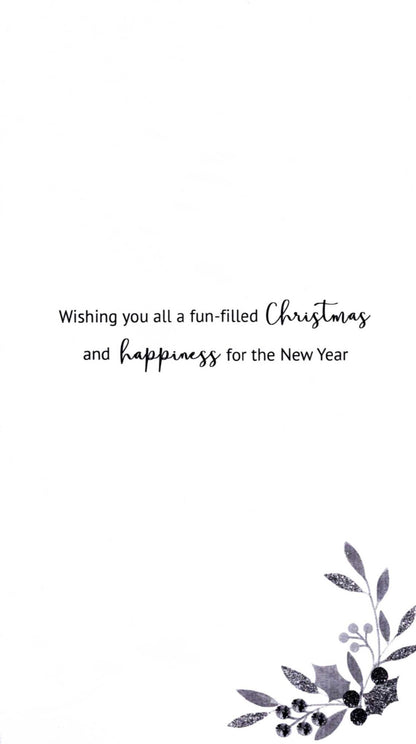 From All Of Us House Embellished Christmas Card Hand-Finished