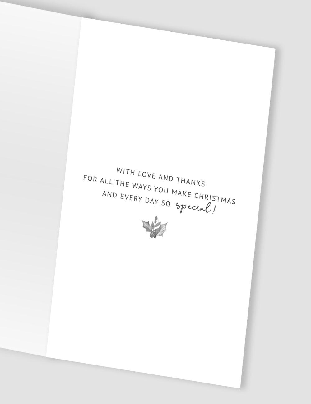 Husband All I Want Is You Embellished Christmas Card Hand-Finished