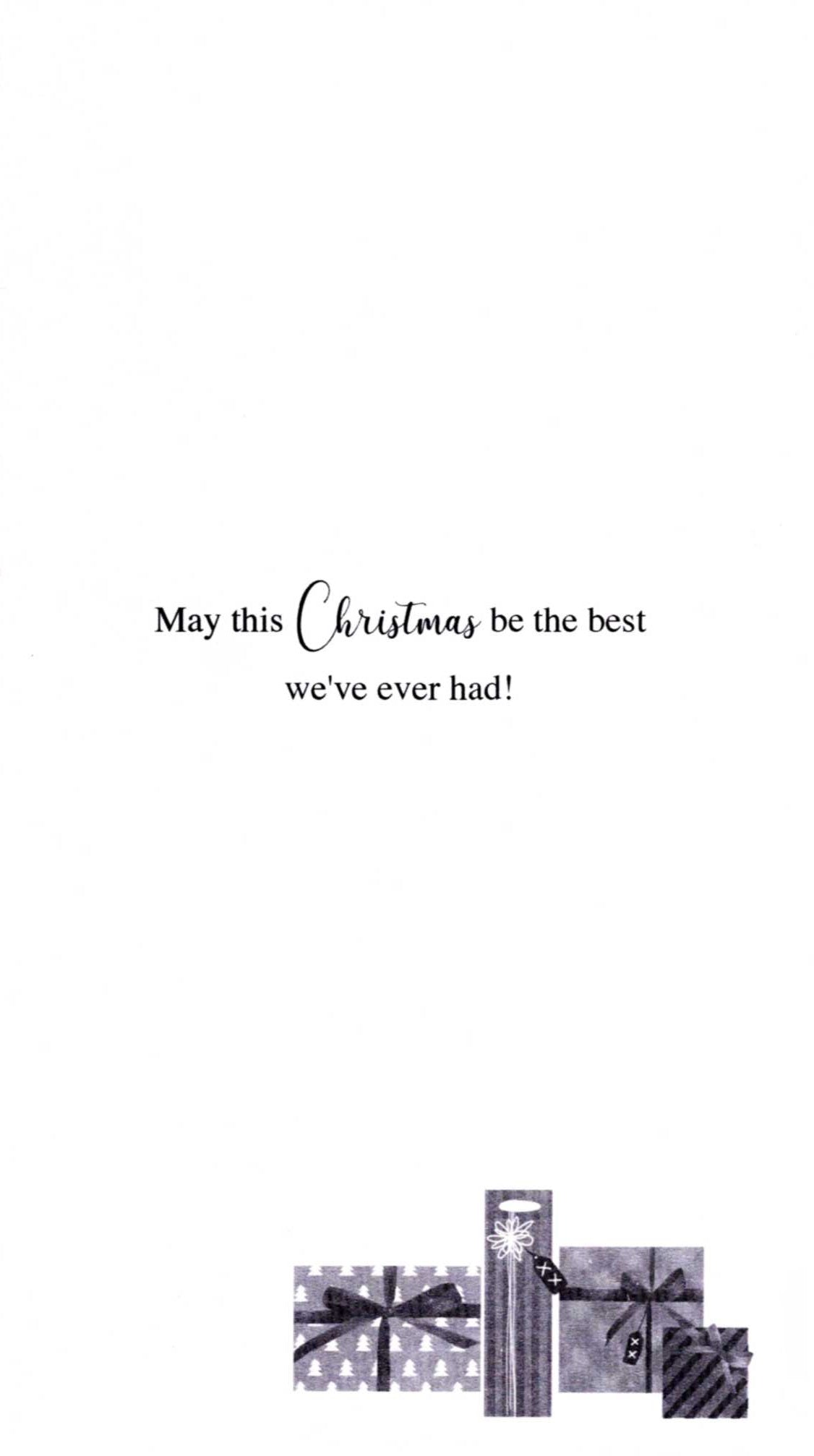 Amazing Husband Santa Embellished Christmas Card Hand-Finished