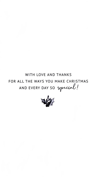 The Loveliest Mum Floral Embellished Christmas Card Hand-Finished