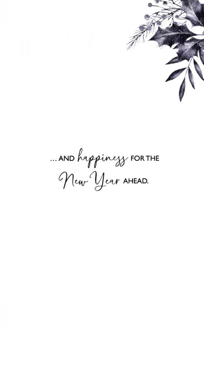 Special Couple Baubles Embellished Christmas Card Hand-Finished