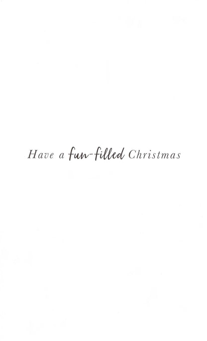 To All Of You Cute Xmas Tree Embellished Christmas Card