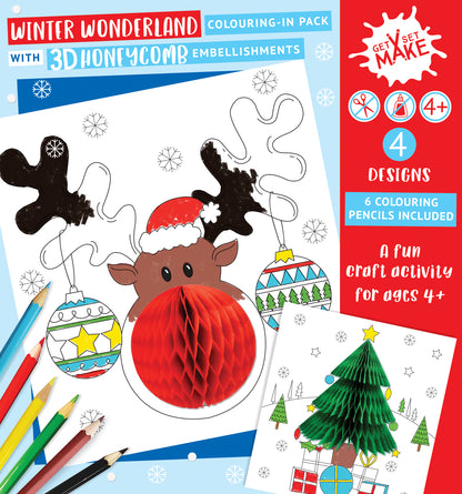 Winter Wonderland Get Set Make Activity Pack Colouring In Set