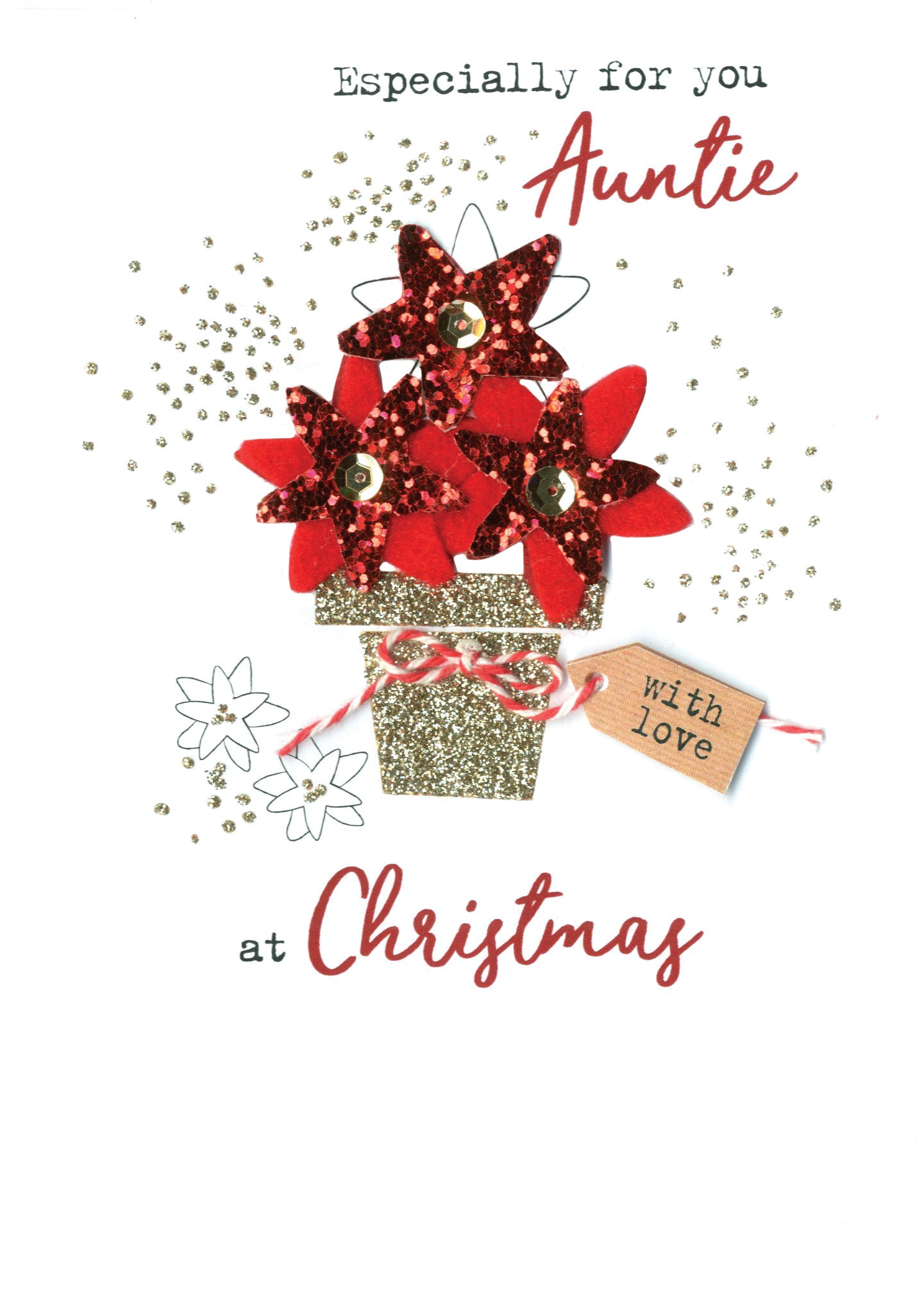 For You Auntie Irresistible Christmas Greeting Card
