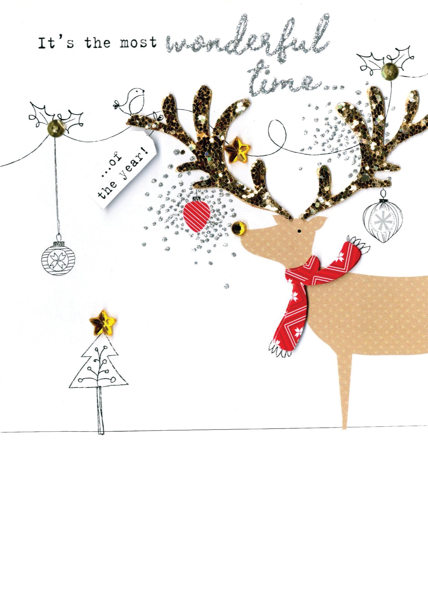 Reindeer  Irresistible Christmas Greeting Card