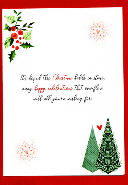 Brother & Sister-In-Law Embellished Magnifique Christmas Card