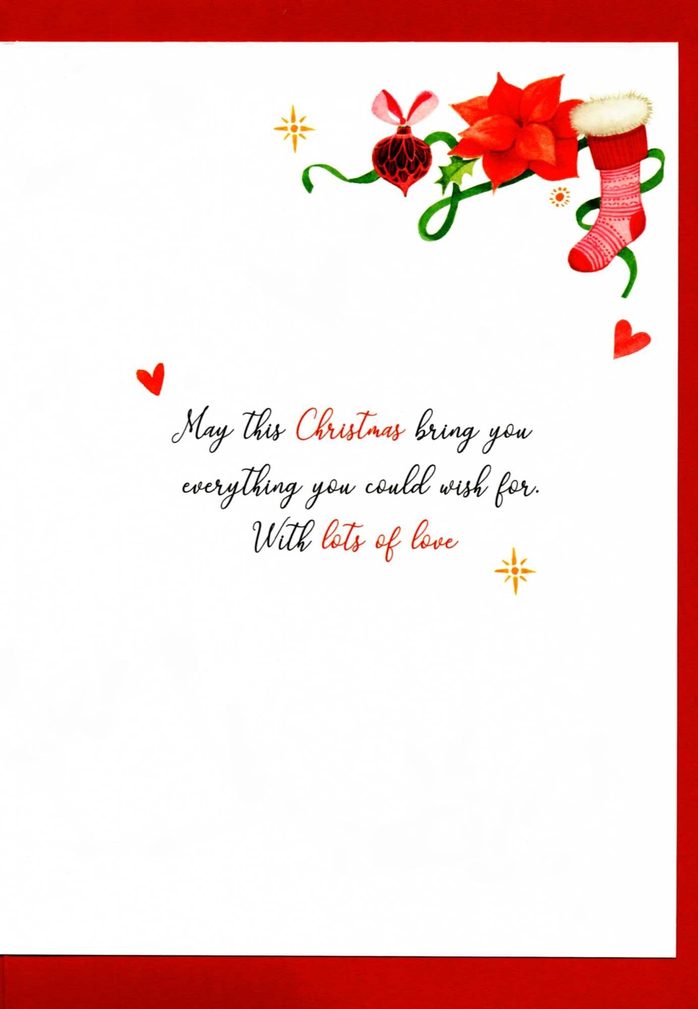 Special Daughter Festive Embellished Magnifique Christmas Card