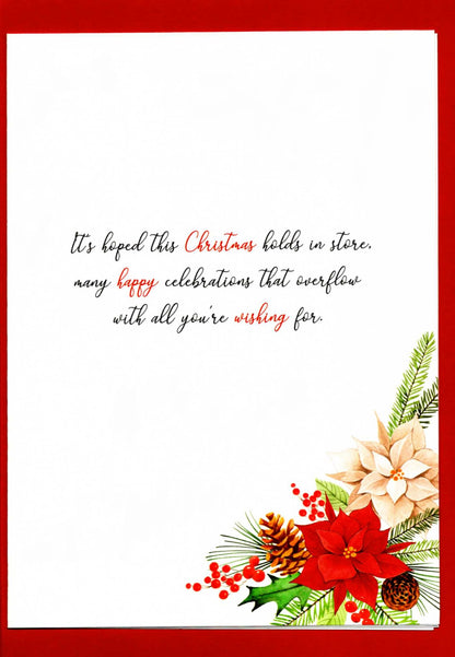Son & Daughter-In-Law Embellished Magnifique Christmas Card