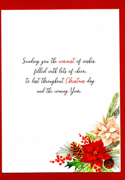 Both Of You Champagne Embellished Magnifique Christmas Card