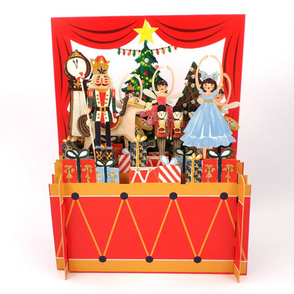 Nutcracker Scene Ballet 3D Pop Up Christmas Greeting Card