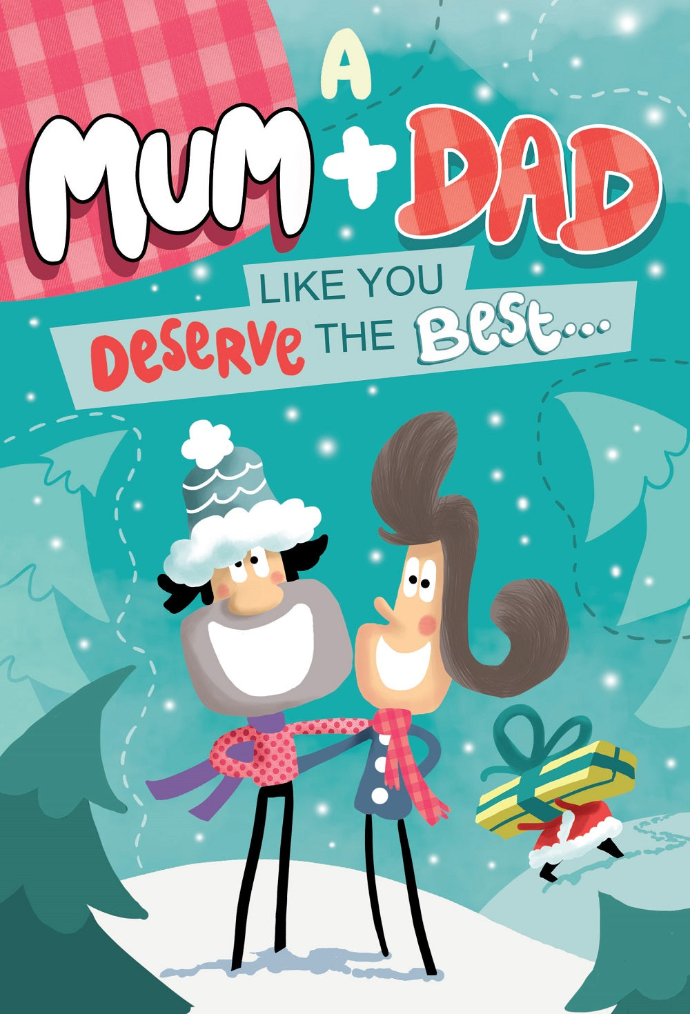Mum & Dad You Deserve The Best Funny Christmas Card