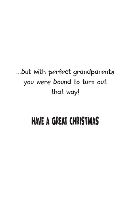 Merry Christmas Perfect Grandson Funny Christmas Card