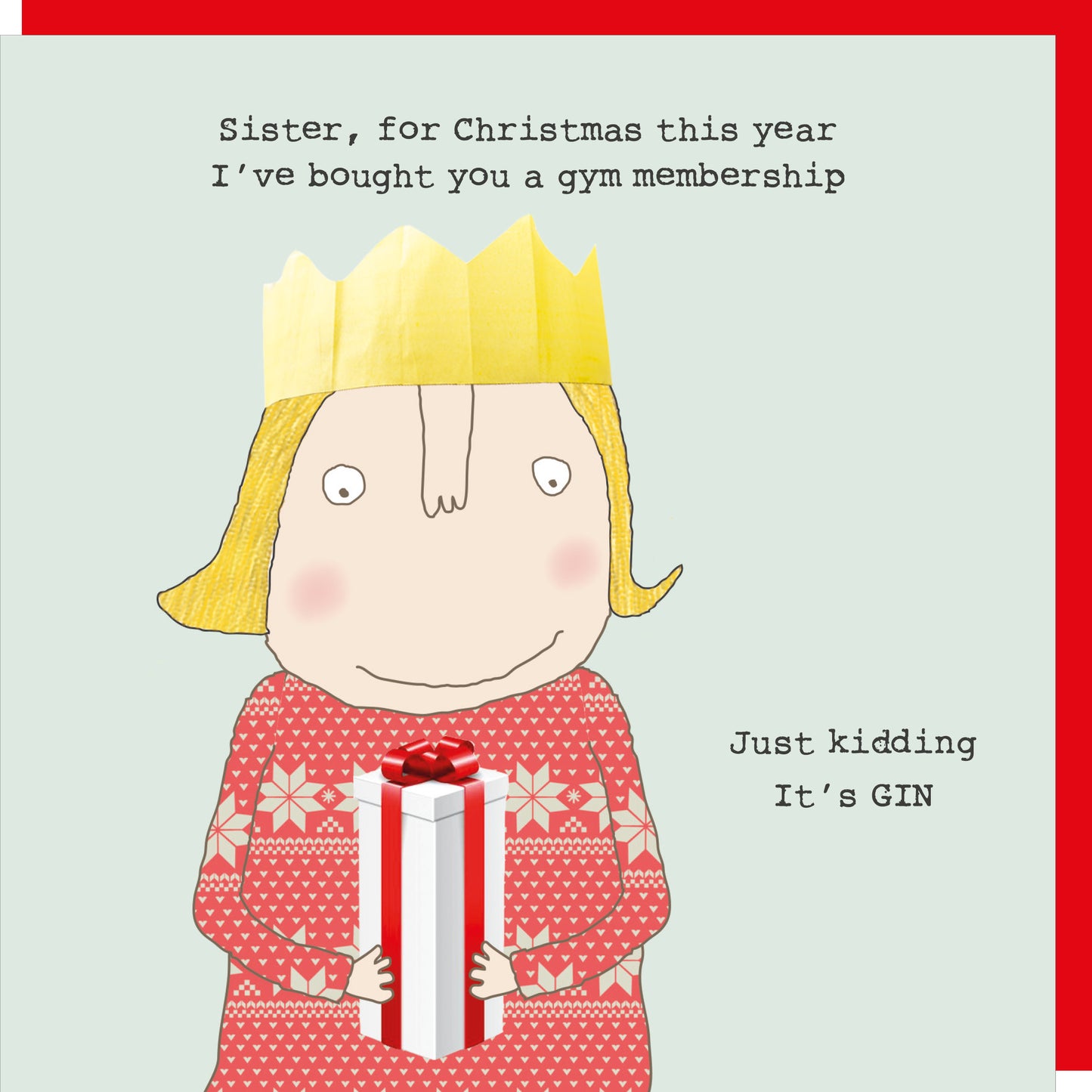Rosie Made A Thing Sister Xmas Christmas Card Greeting Card