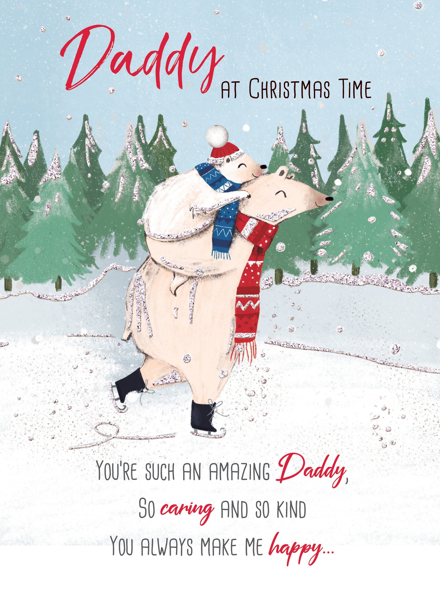 Amazing Daddy Embellished Christmas Card