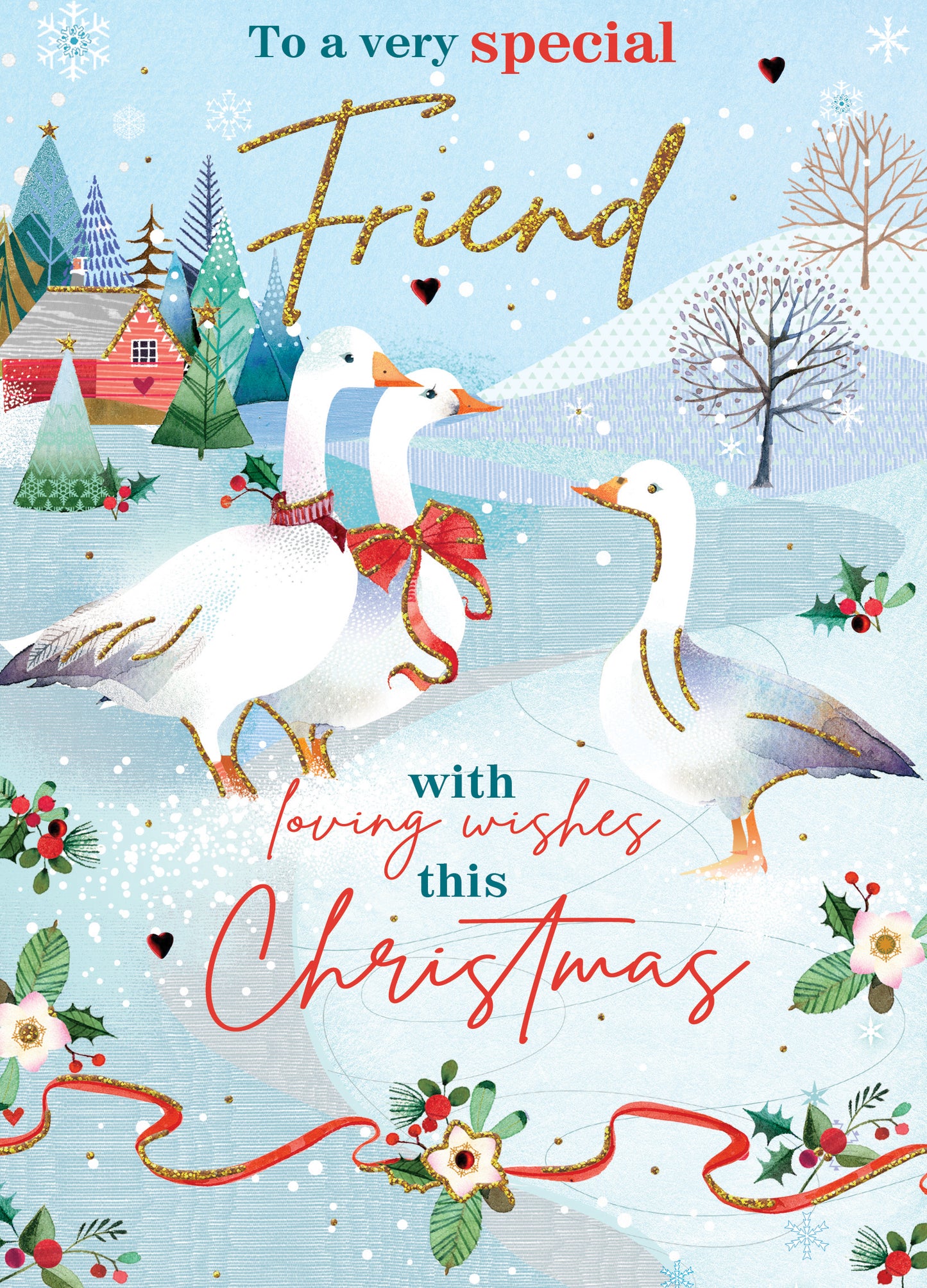 To A Very Special Friend Embellished Christmas Card