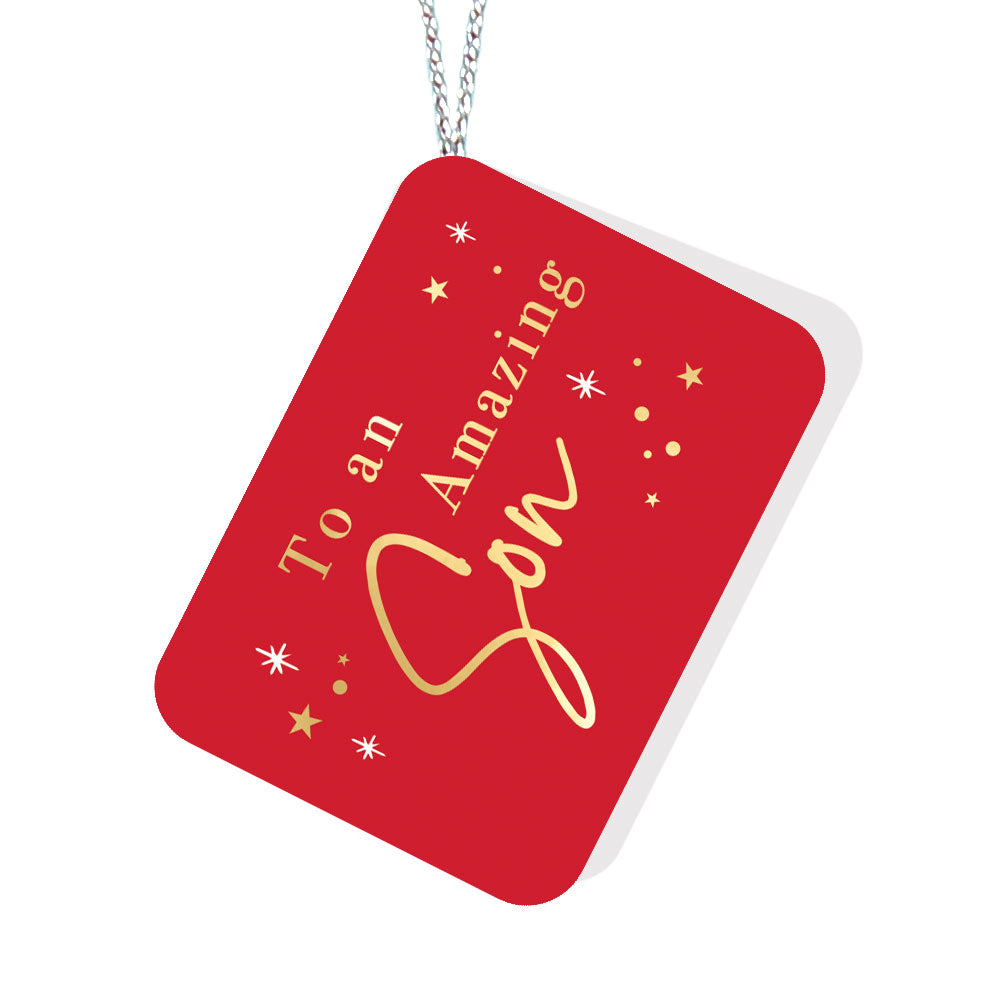 Son Christmas Card 3D Festive Bouquet Pop Up Christmas Card