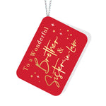 To a Wonderful Brother & Sister-in-Law Red Tag