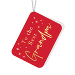 To the Best Grandpa Red Tag