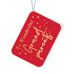 To the Best Grandparents Red Tag