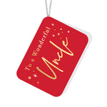 To a Wonderful Uncle Red Tag