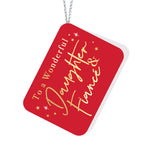 To a Wonderful Daughter & Fiance Red Tag