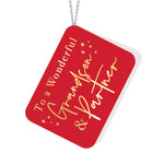 To a Wonderful Grandson & Partner Red Tag
