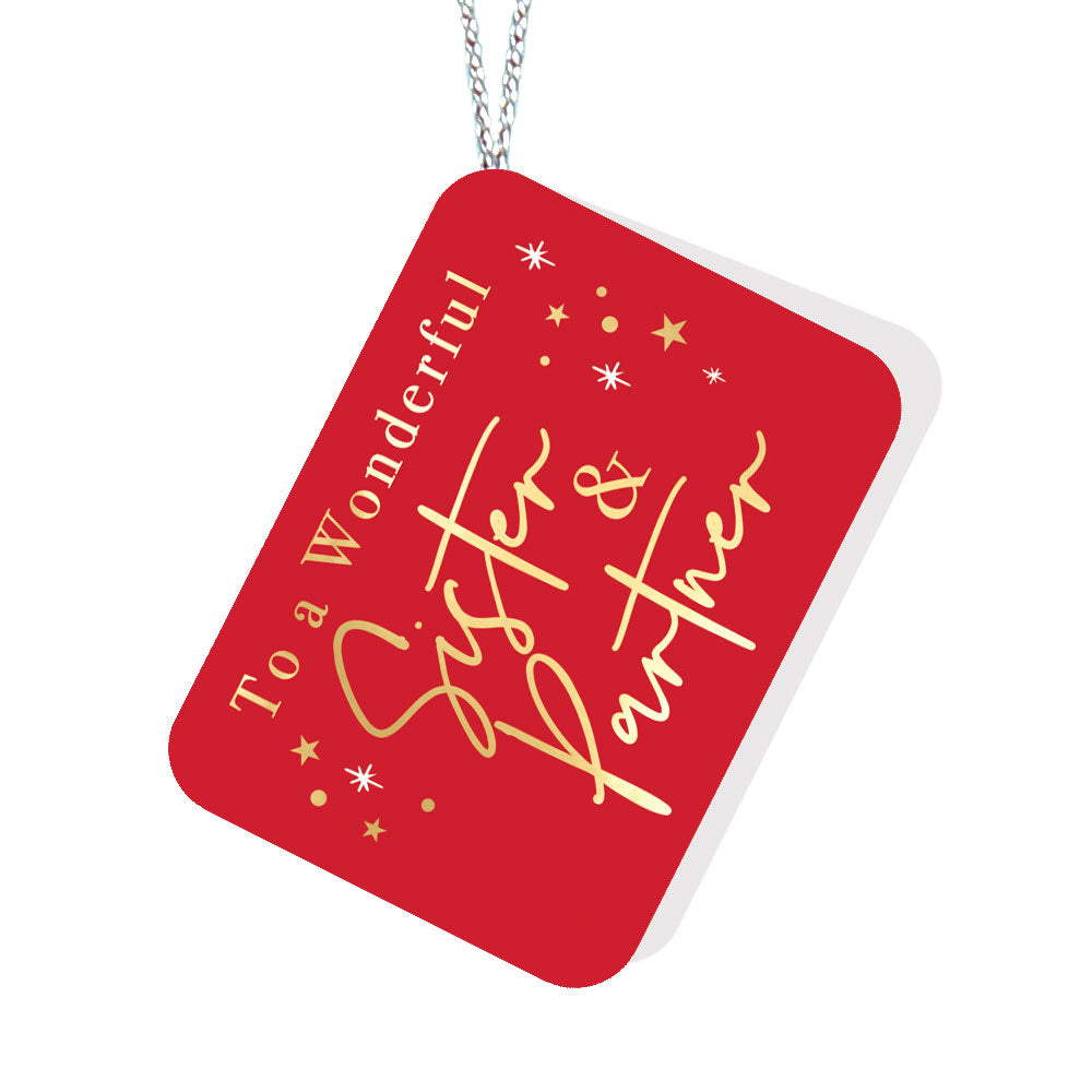 Sister & Partner Christmas Card 3D Xmas Tree Pop Up Christmas Card