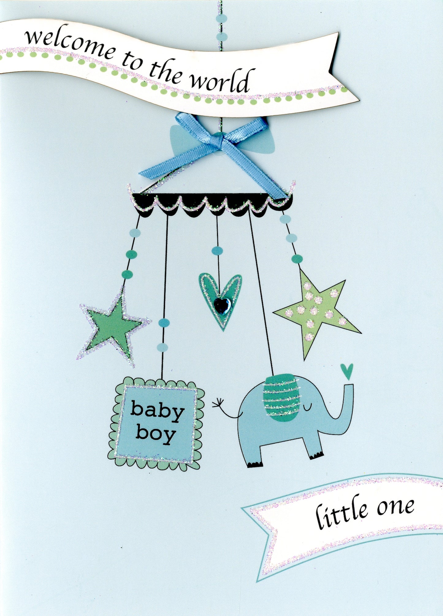 Welcome Baby Boy New Baby Greeting Card