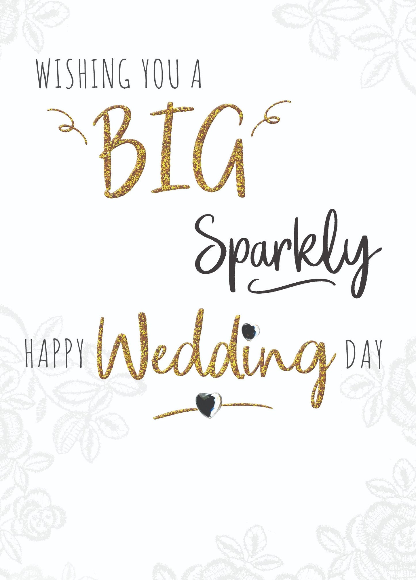 Wishing You A Big Sparkly Wedding Greeting Card