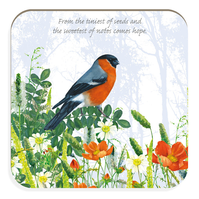 Bullfinch The Sweetest Notes Comes Hope Tuppence A Bag Coaster