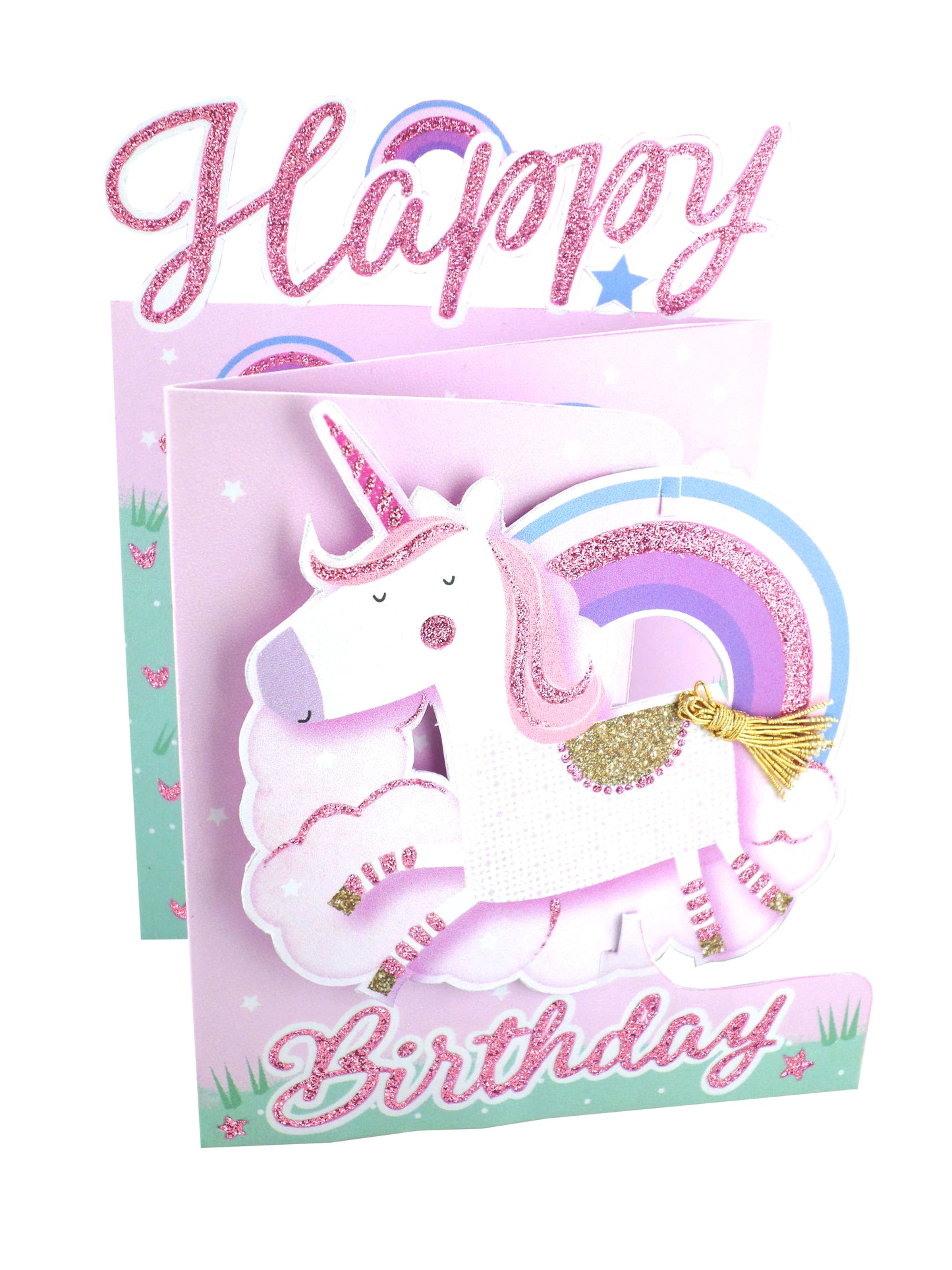 Happy Birthday Unicorn 3D Cutting Edge Birthday Card