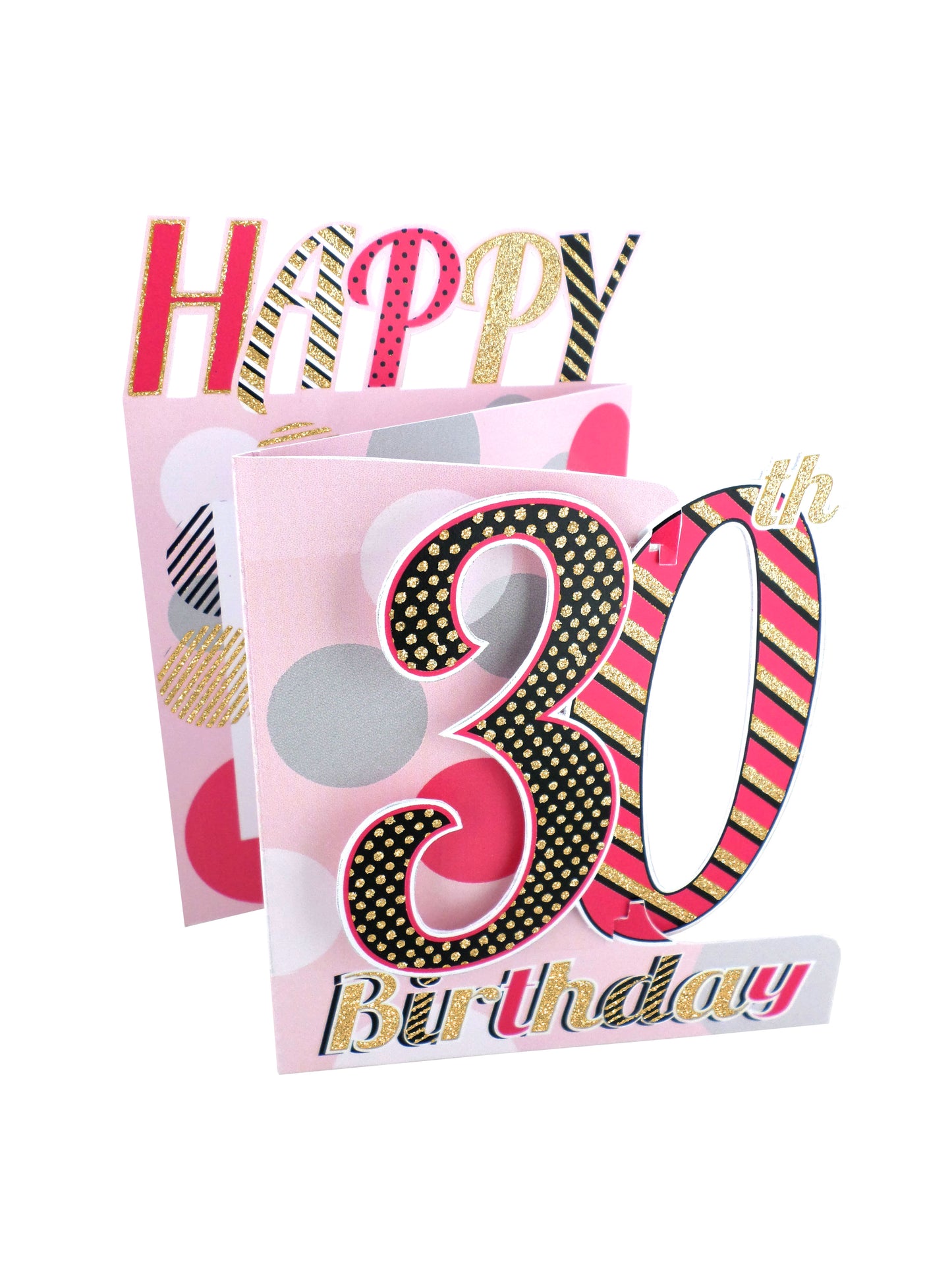 30th Birthday Female 3D Cutting Edge Birthday Card