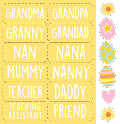 Multi-Caption Colour-Me-In Easter Activity Card With Honeycomb
