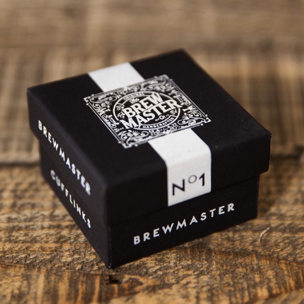 Brewmaster Set Of Tankard Cufflinks In A Gift Box